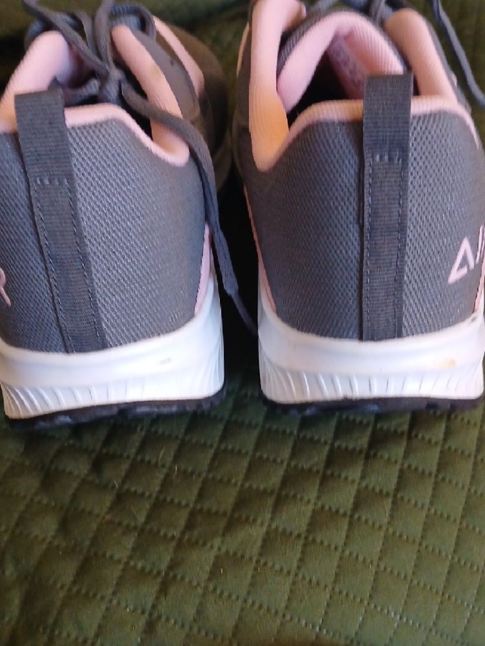 Women’s Lightweight Pink and Gray Sneakers - Picture 4 of 14